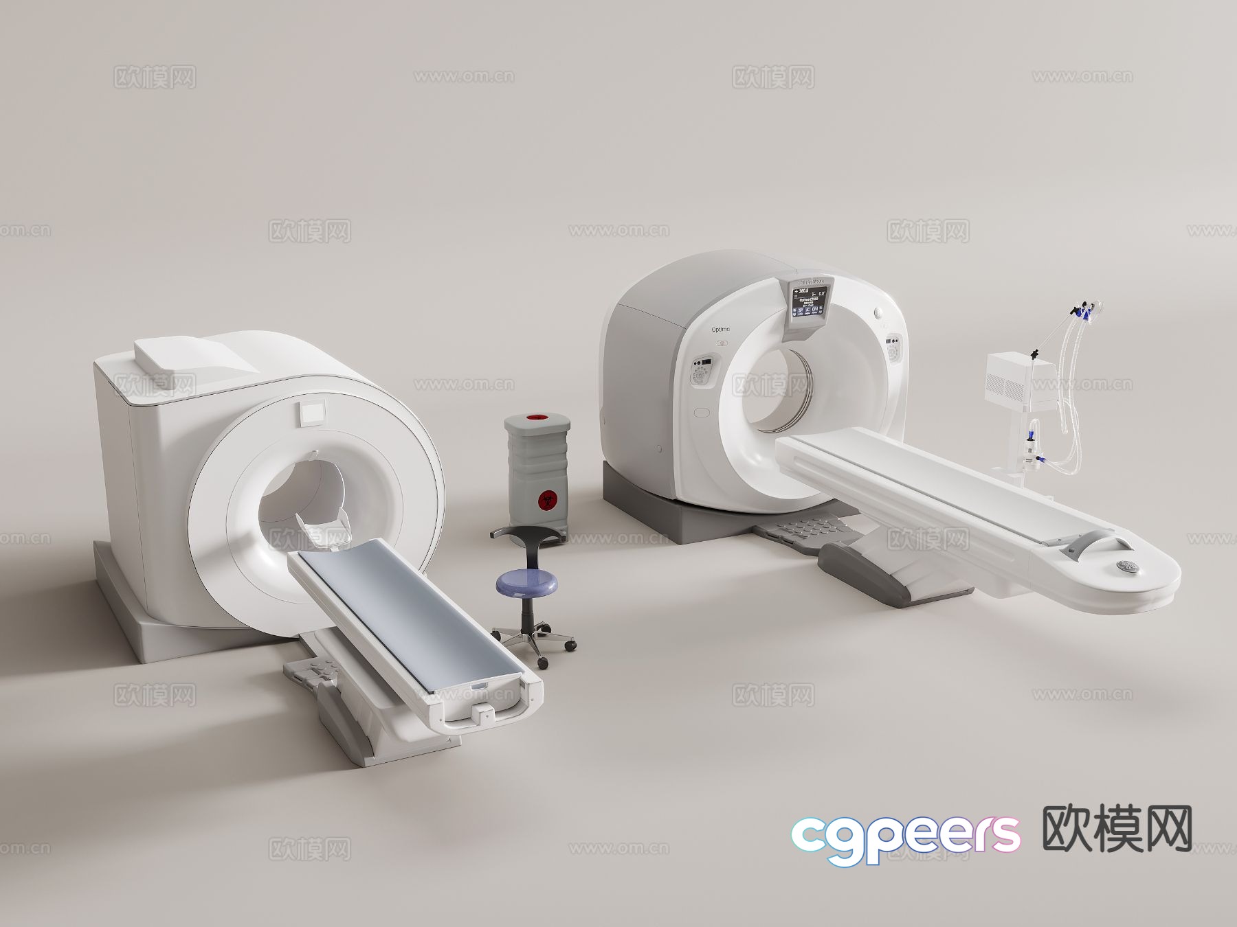 Modern medical equipment magnetic resonance CT machine 3d model Modern medical equipment magnetic resonance CT machine 3d model