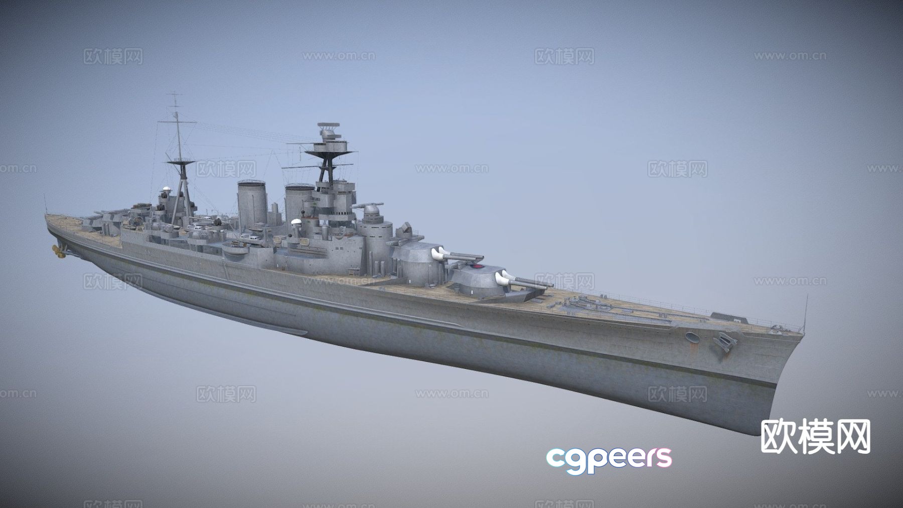 destroyer warship cruiser 3d model destroyer warship cruiser 3d model