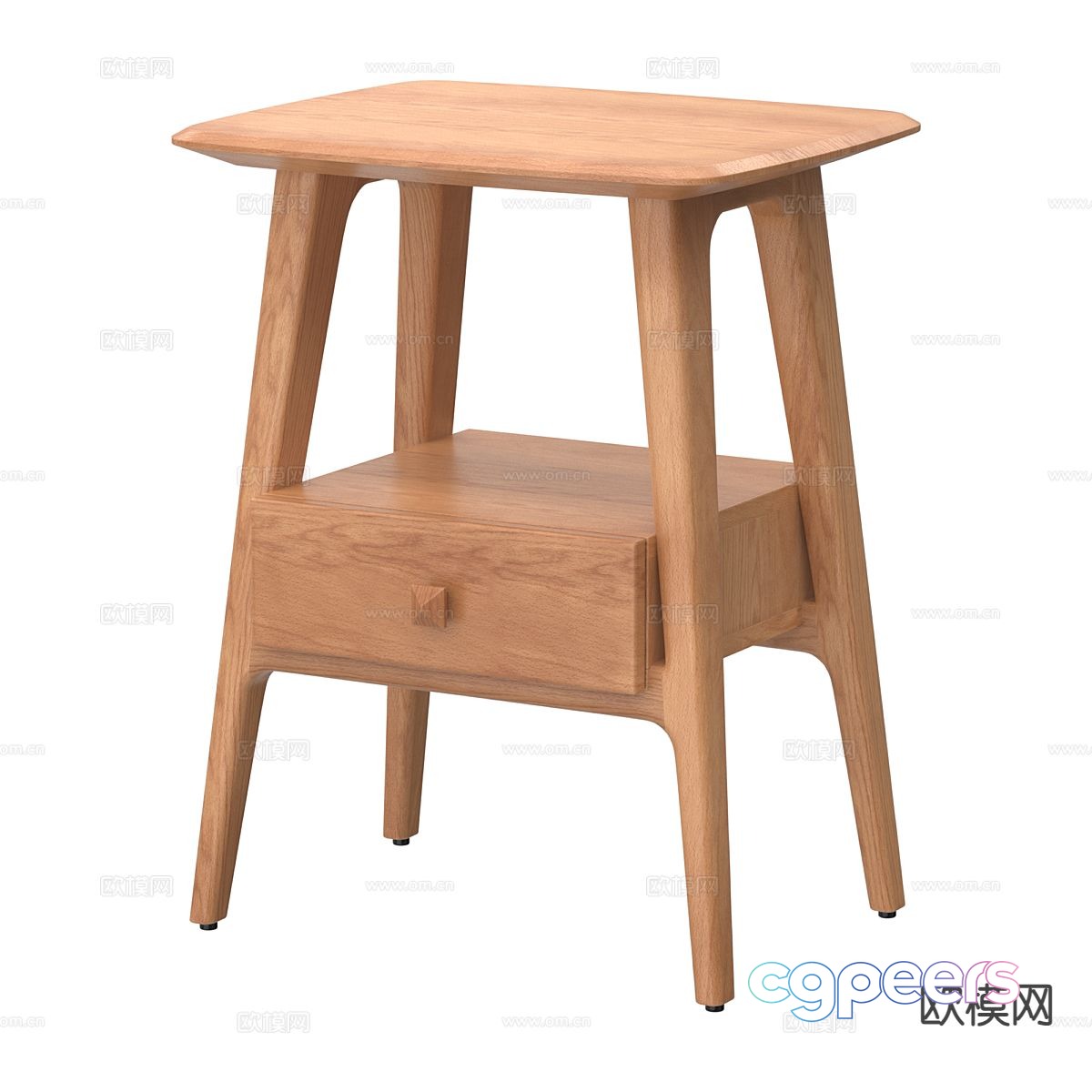 Nordic bedside table 3d model Nordic bedside table 3d model