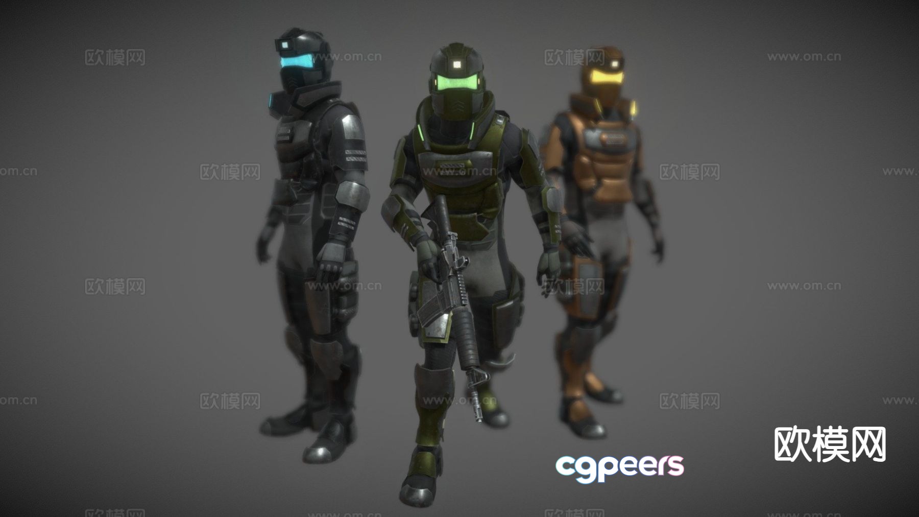 Future soldier sci-fi character 3d model Future soldier sci-fi character 3d model