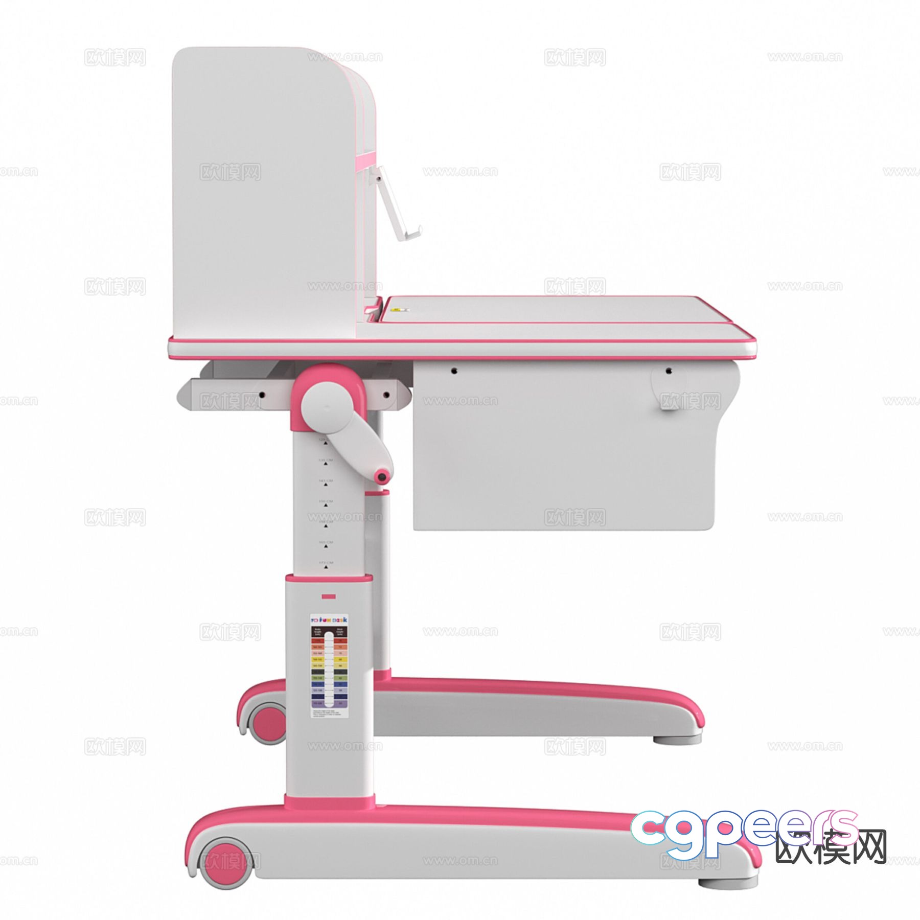 Children’s desk study table lift table 3d model Children’s desk study table lift table 3d model