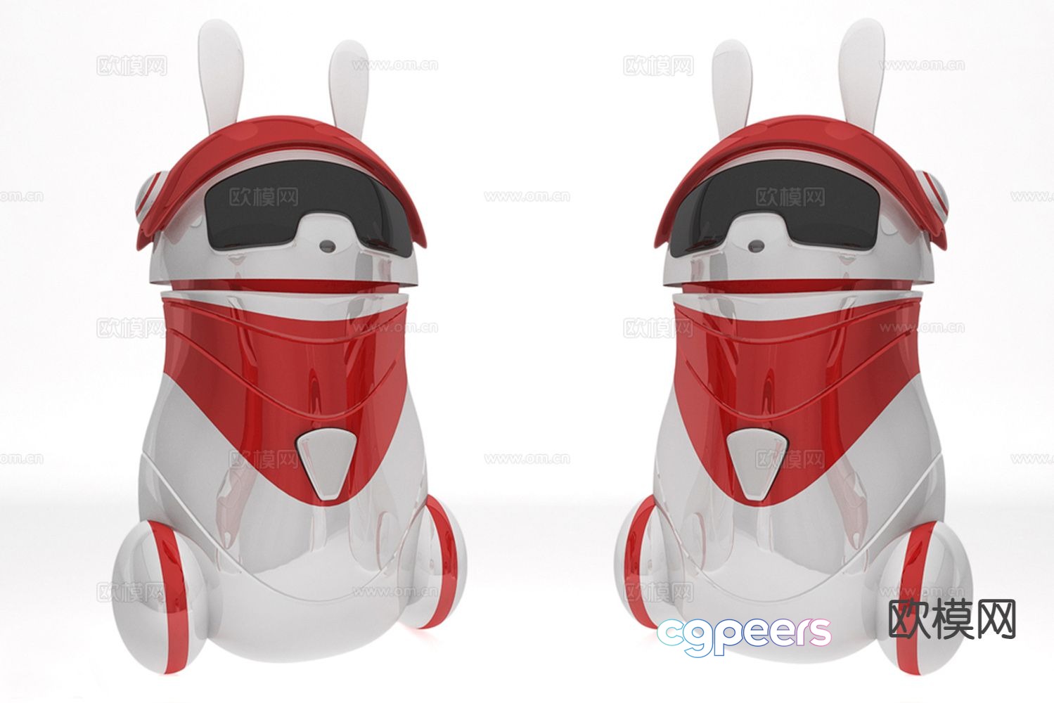 Intelligent machine robot rabbit 3d model Intelligent machine robot rabbit 3d model