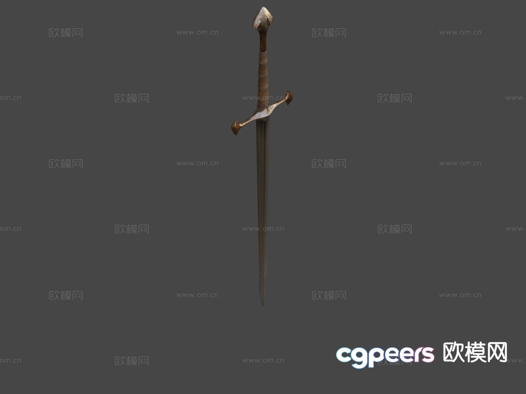 Long sword cold weapon 3d model Long sword cold weapon 3d model