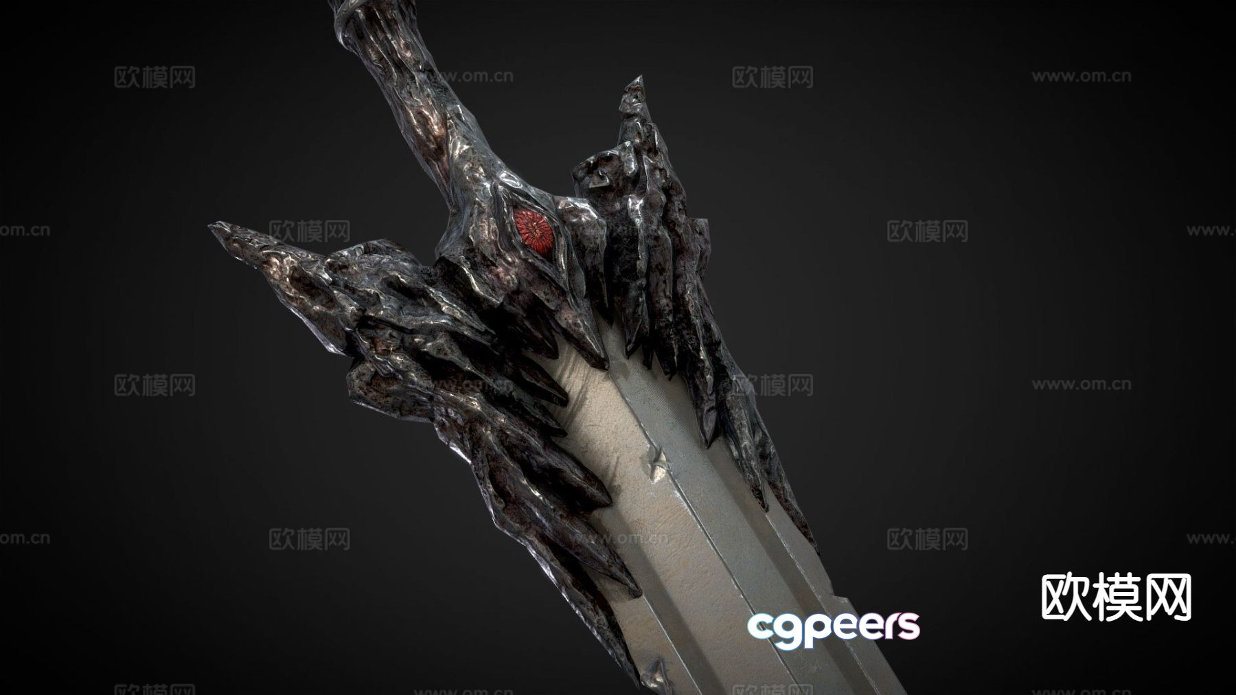 Evil eye sword 3d model Evil eye sword 3d model
