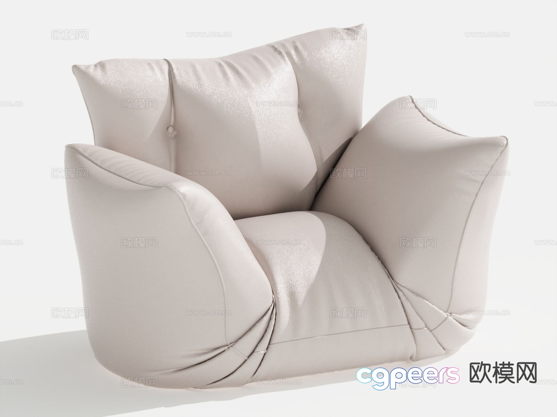 Modern beanbag sofa 3d model Modern beanbag sofa 3d model