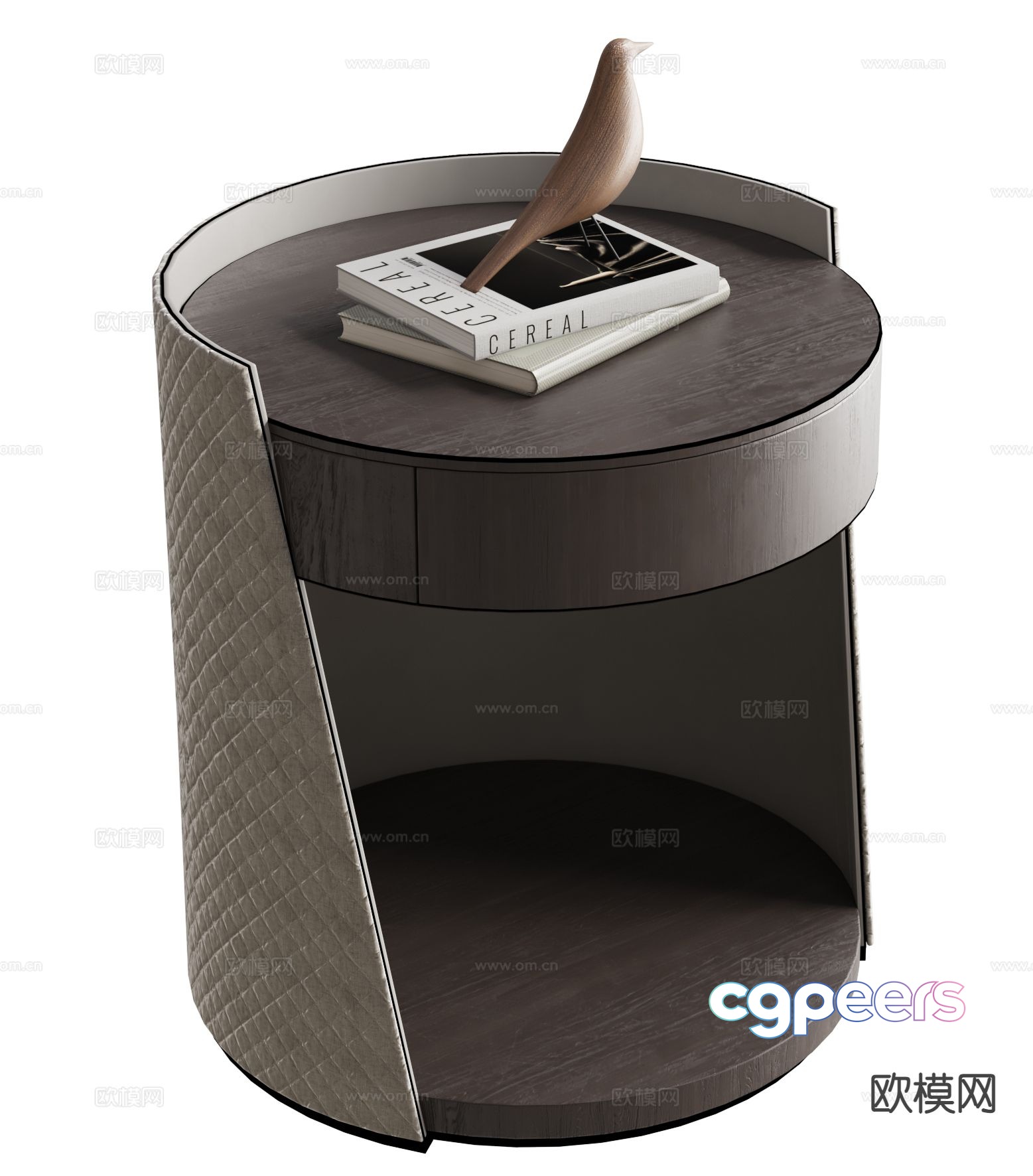 Italian bedside table 3d model Italian bedside table 3d model