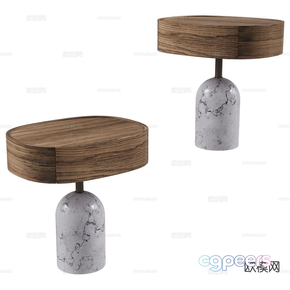 Porada bedside table 3d model Porada bedside table 3d model