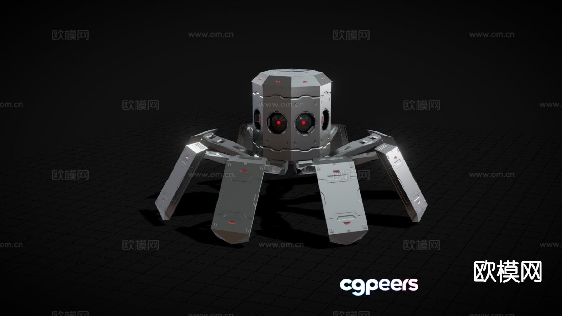Sci-fi robot six-legged robot 3d model Sci-fi robot six-legged robot 3d model