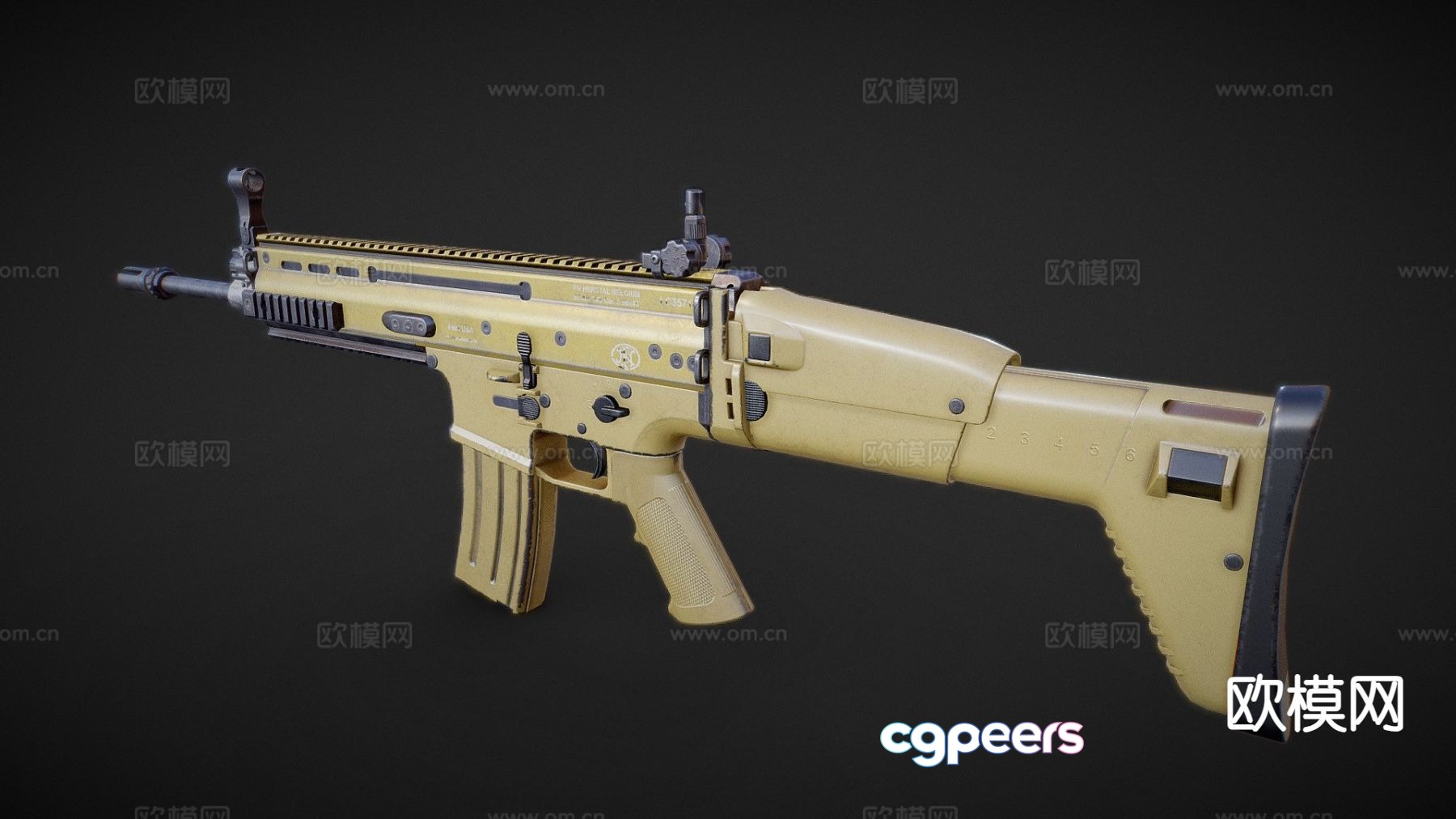 automatic rifle 3d model automatic rifle 3d model