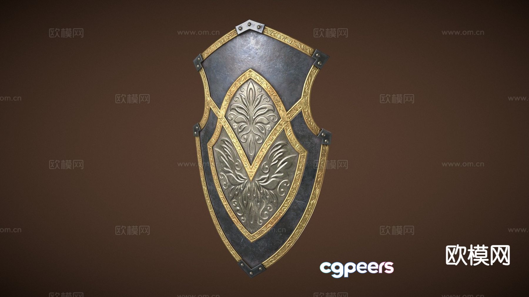 knight shield 3d model knight shield 3d model