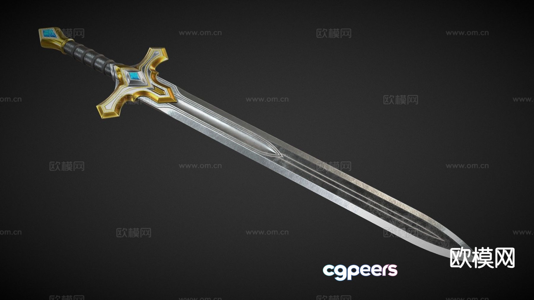 Animation props ancient sword long sword blade 3d model Animation props ancient sword long sword blade 3d model