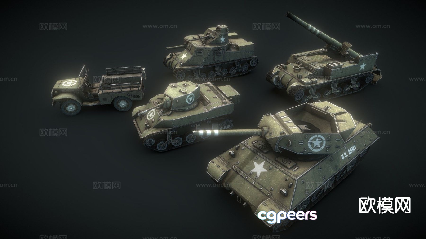 American tank military tank 3d model American tank military tank 3d model