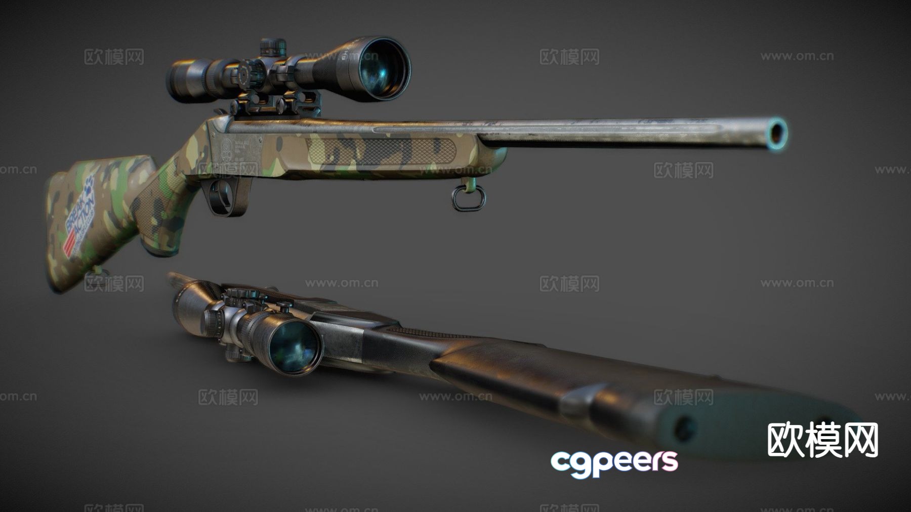 sniper rifle gun weapon 3d model sniper rifle gun weapon 3d model