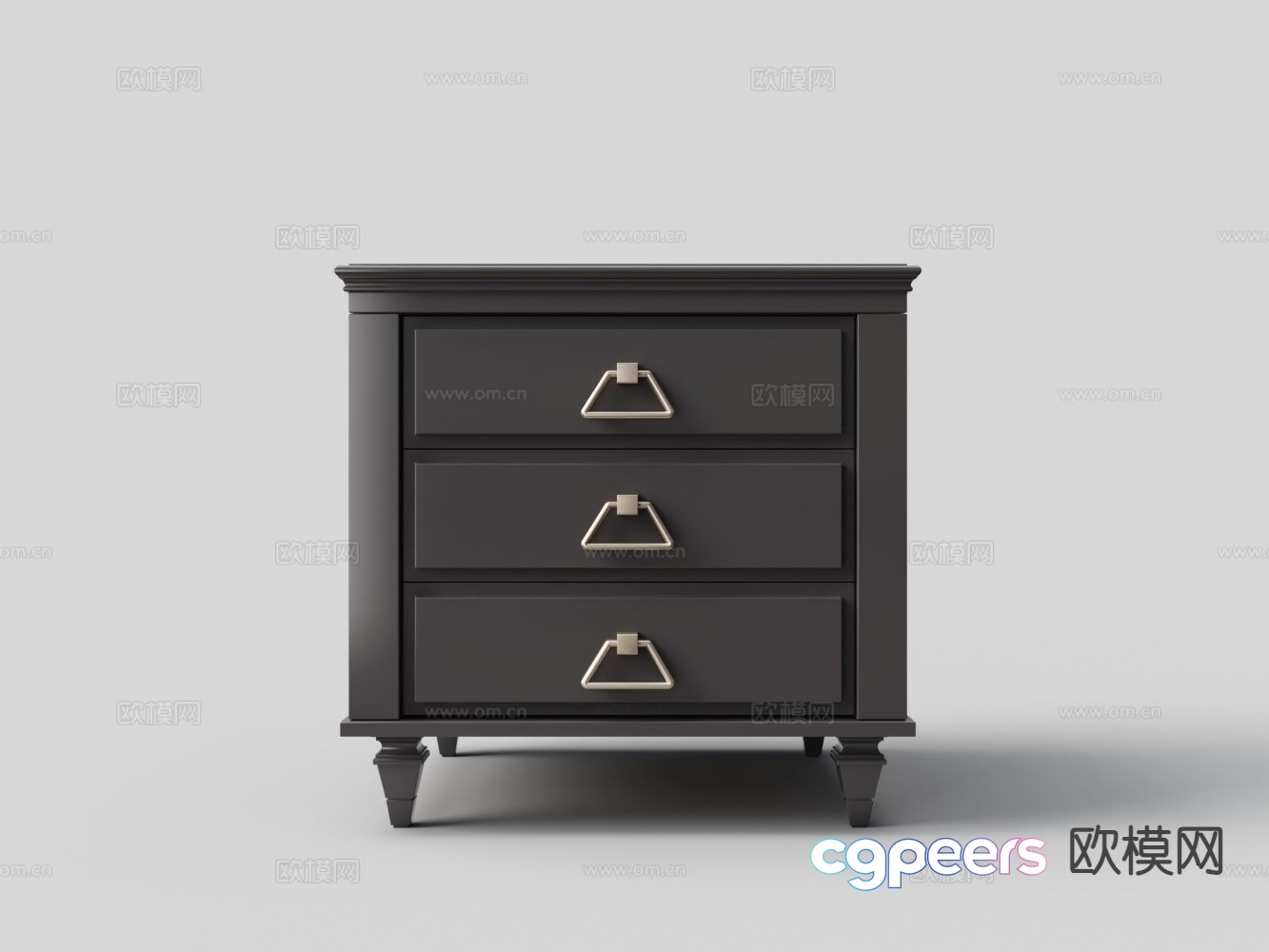 Modern bedside table 3d model Modern bedside table 3d model