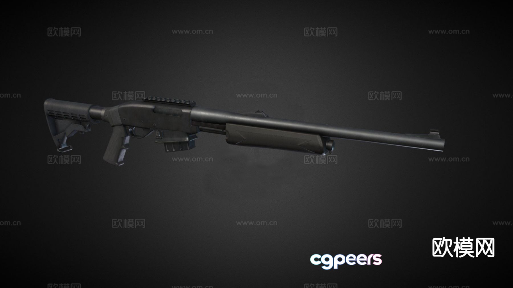 police carbine 3d model police carbine 3d model