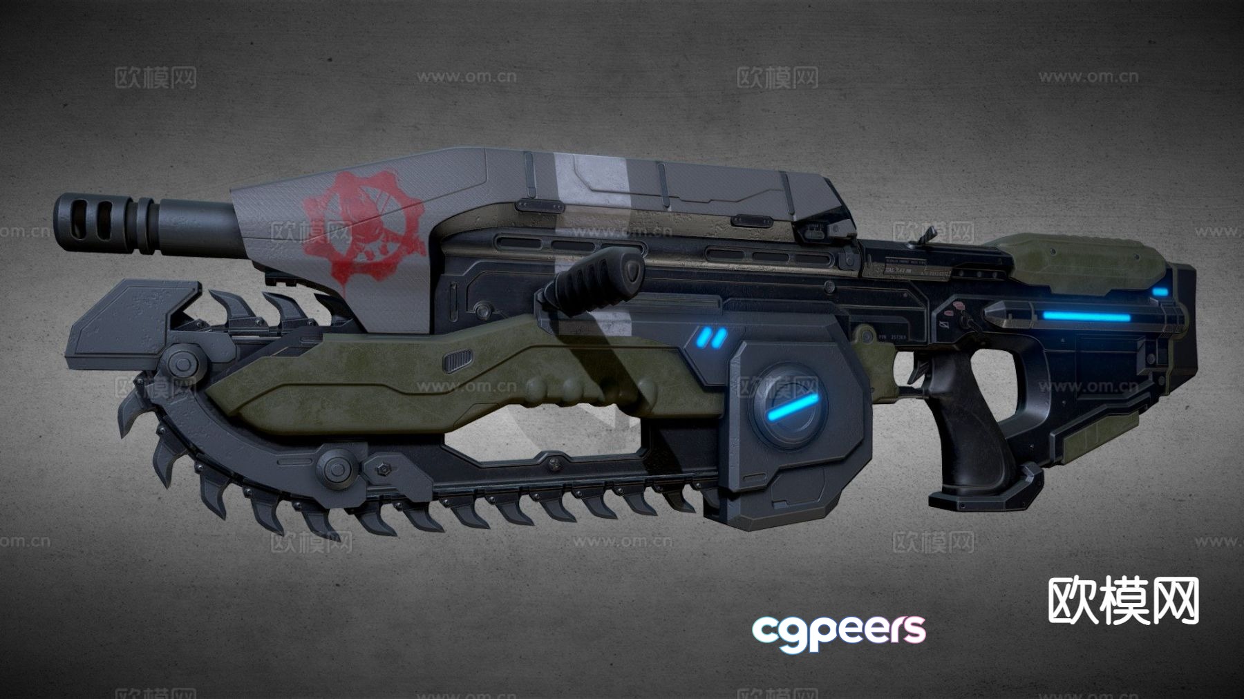 Sci-fi rifle anime prop 3d model Sci-fi rifle anime prop 3d model