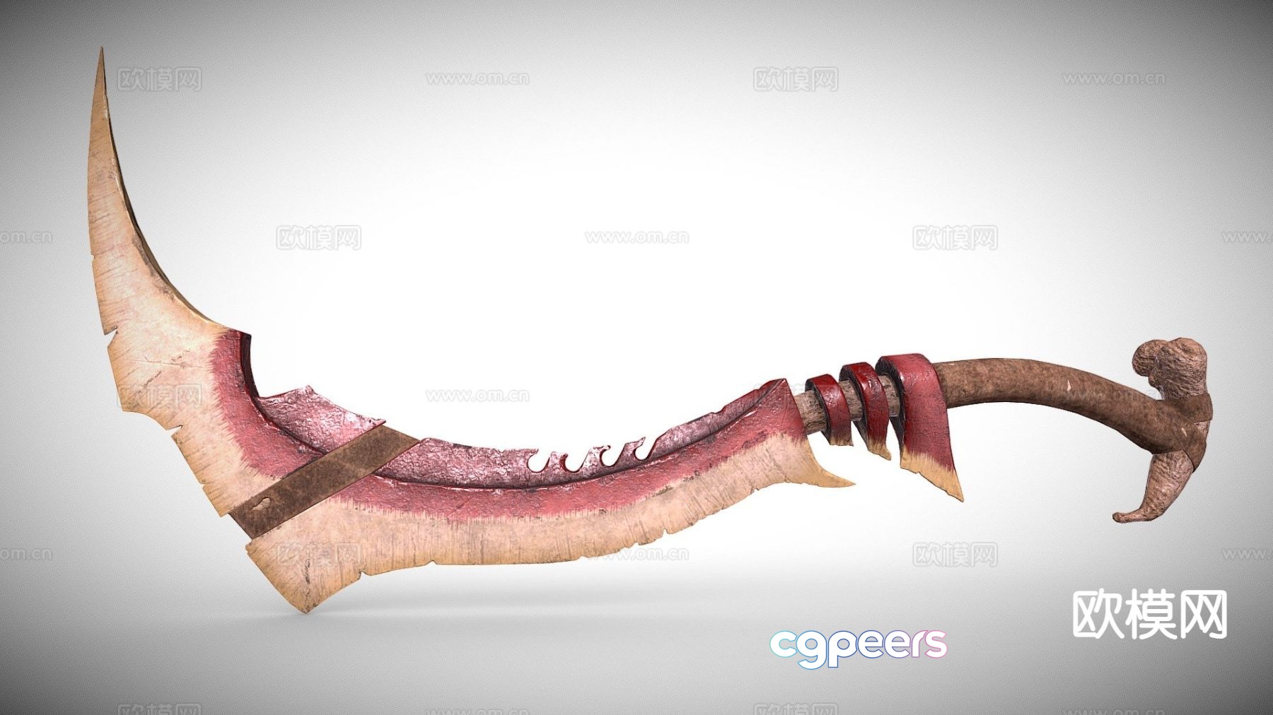 Bone Sword Ancient Cold Weapon 3D Model Bone Sword Ancient Cold Weapon 3D Model