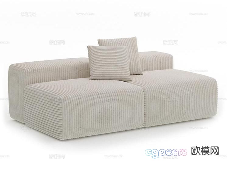 Double sofa 3d model Double sofa 3d model
