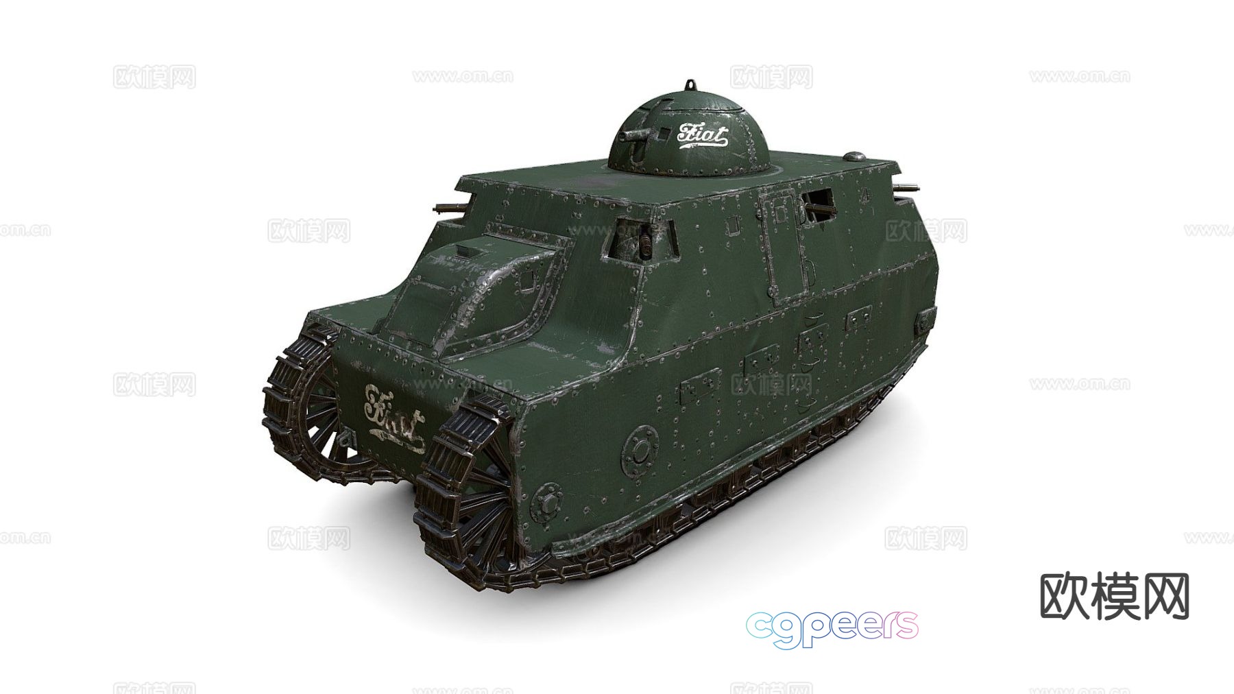 Italian heavy tank 3d model Italian heavy tank 3d model