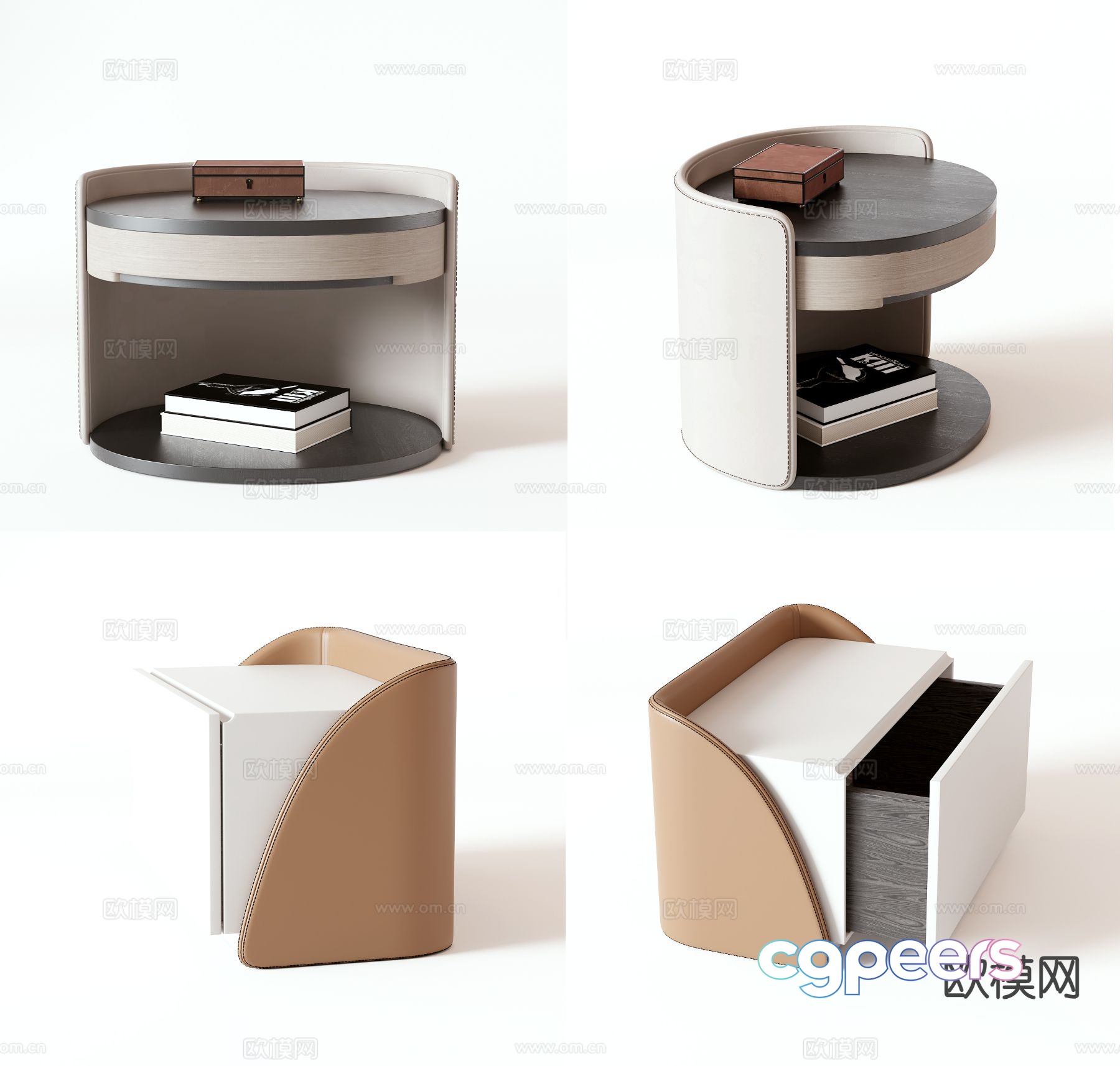 Modern bedside table 3d model Modern bedside table 3d model