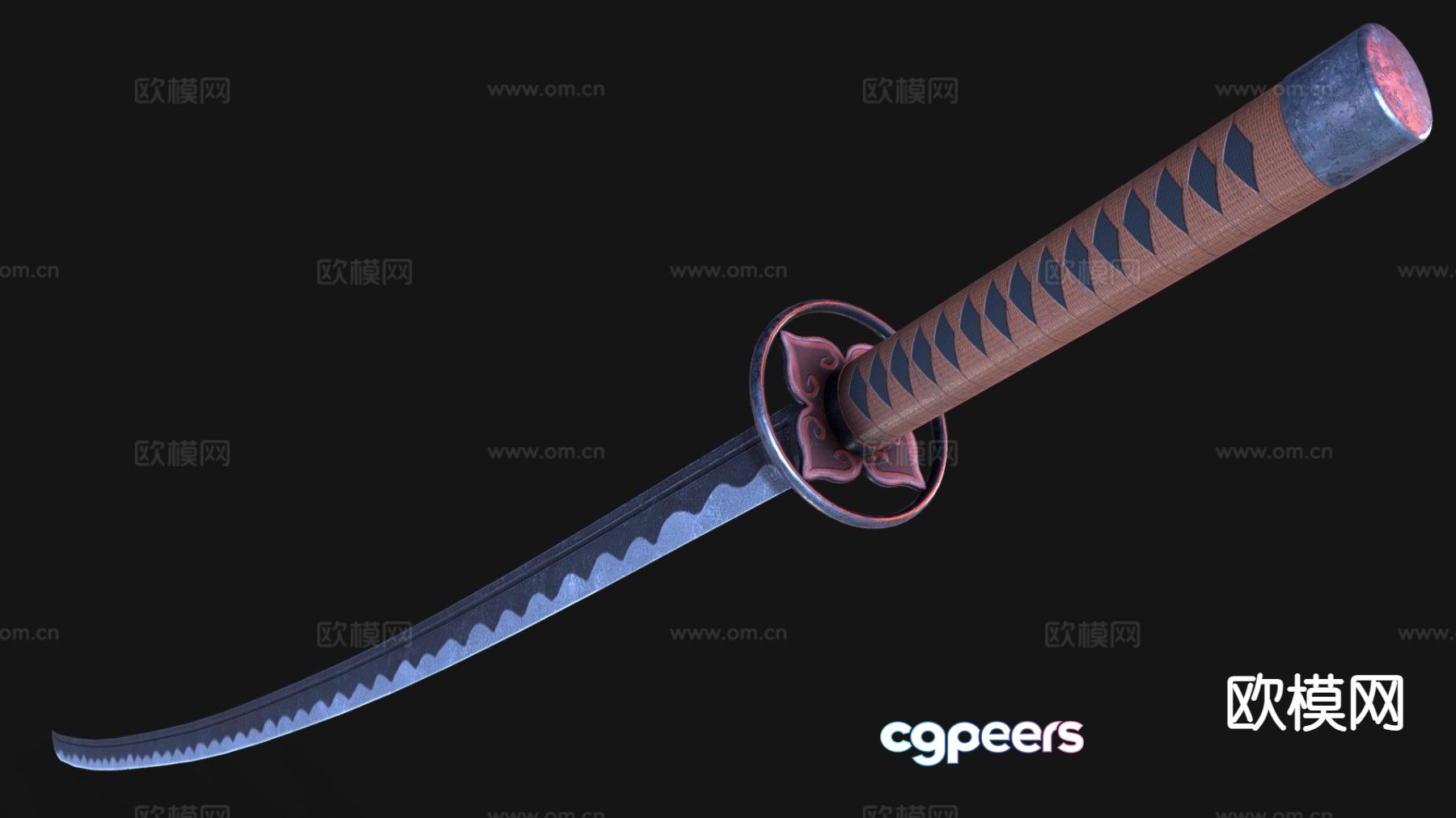 Tang knife 3d model Tang knife 3d model