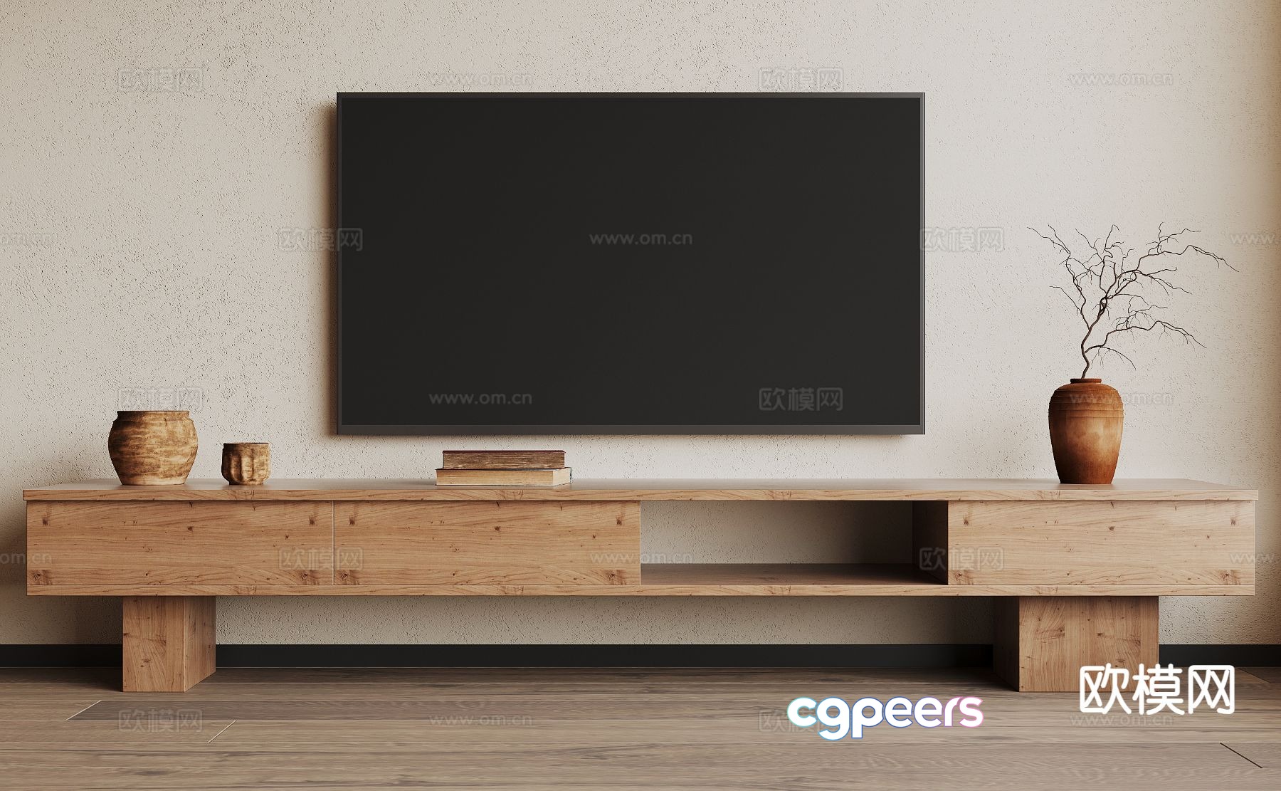Wasabi TV Cabinet 3D Model Wasabi TV Cabinet 3D Model