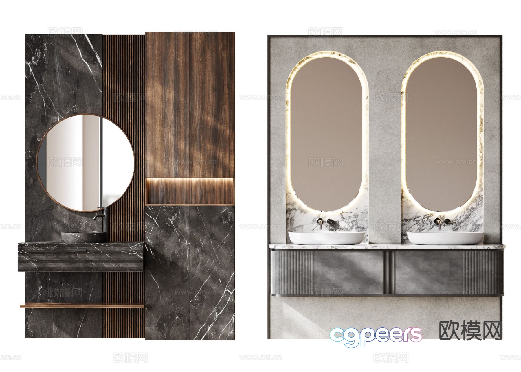 Modern bathroom cabinet 3d model Modern bathroom cabinet 3d model