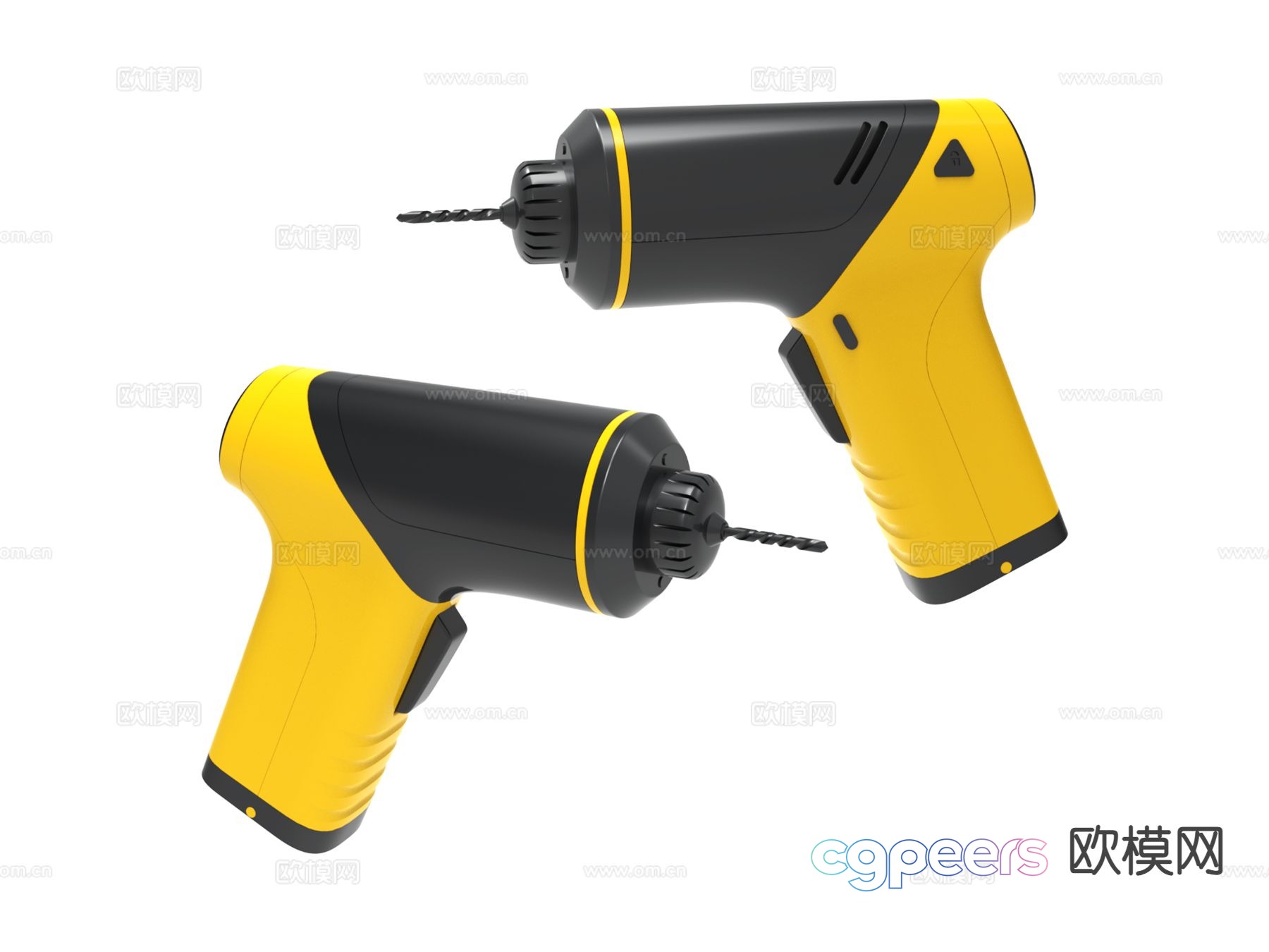 Industrial equipment electric drill impact drill 3d model Industrial equipment electric drill impact drill 3d model
