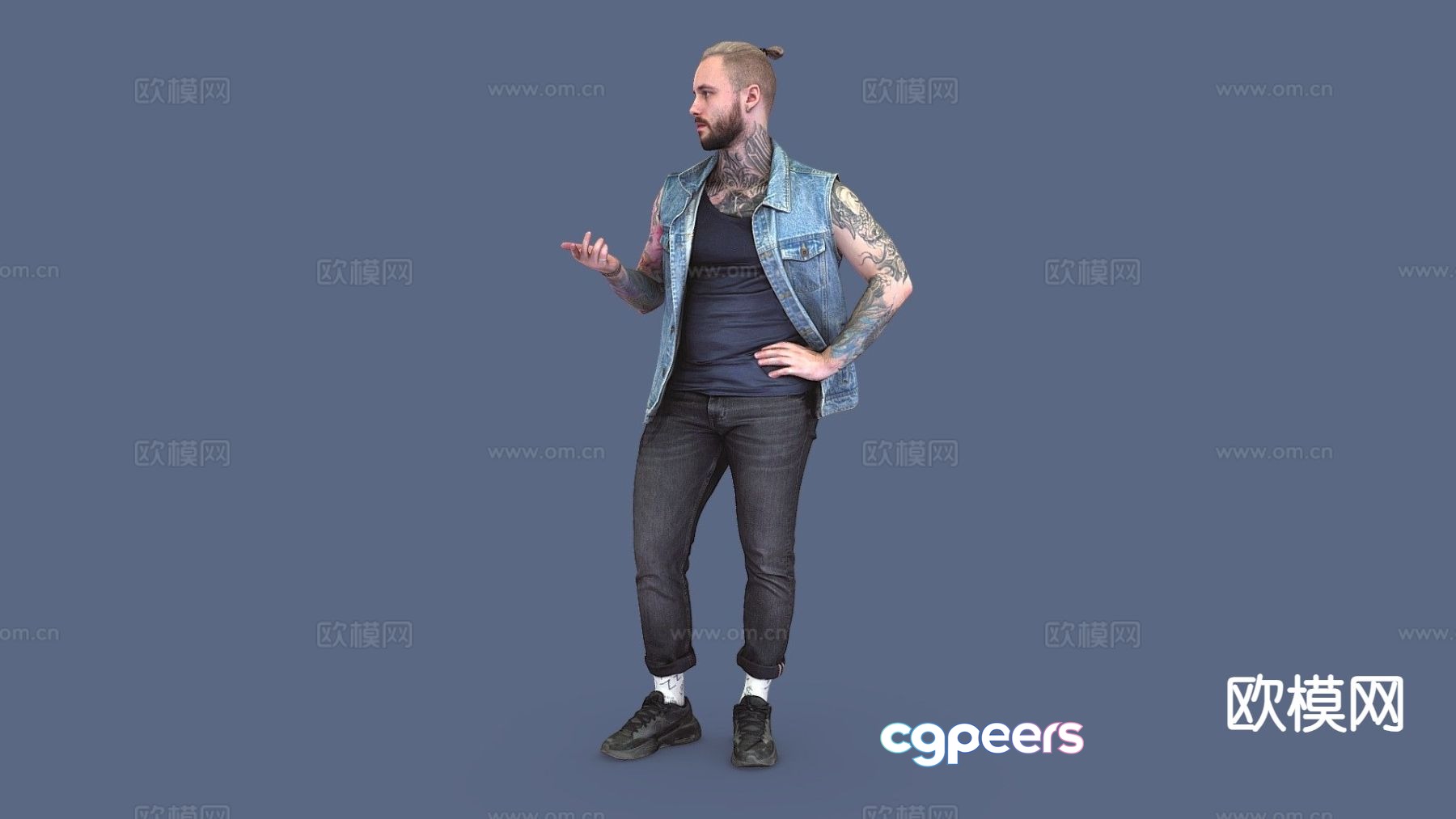 foreign man standing figure 3d model foreign man standing figure 3d model