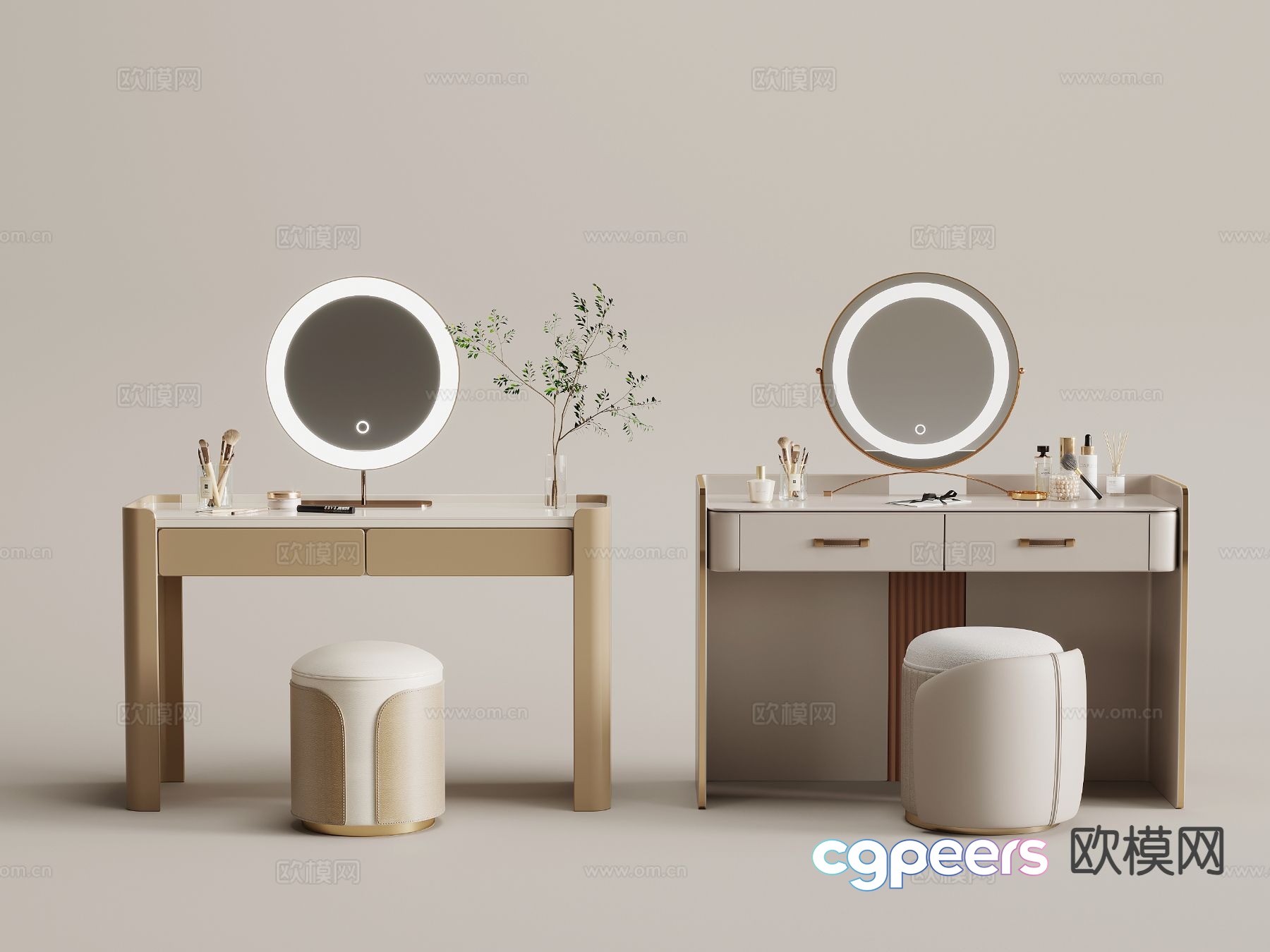 Modern dressing table dressing table 3d model Modern dressing table dressing table 3d model