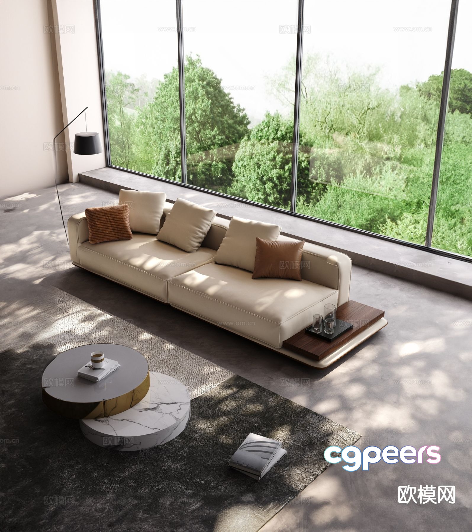 Double sofa 3d model Double sofa 3d model