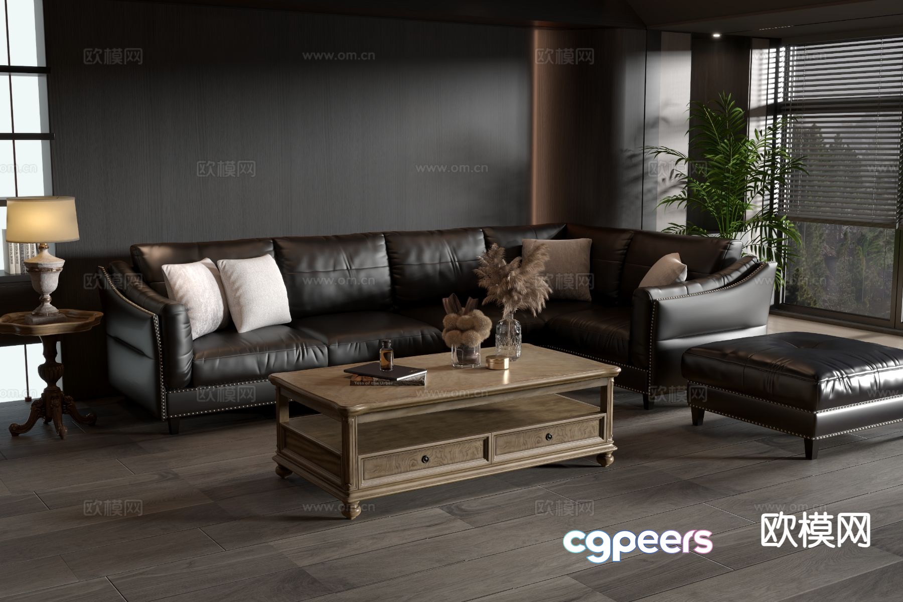 American modular sofa 3d model American modular sofa 3d model