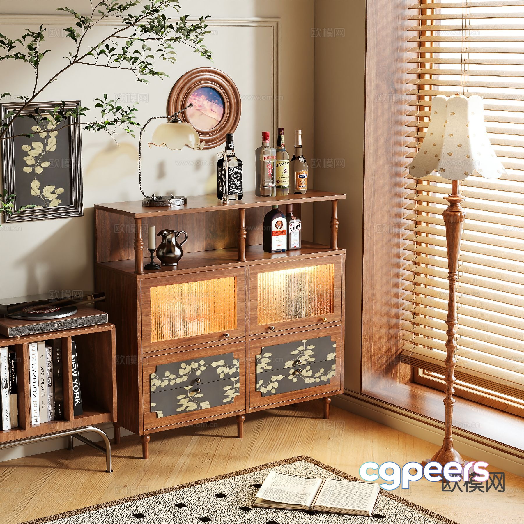 Medieval style sideboard 3d model Medieval style sideboard 3d model