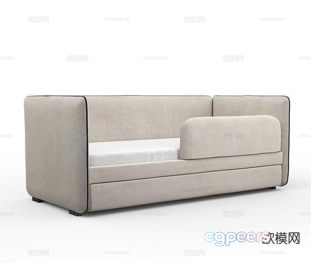 Modern sofa bed 3d model Modern sofa bed 3d model