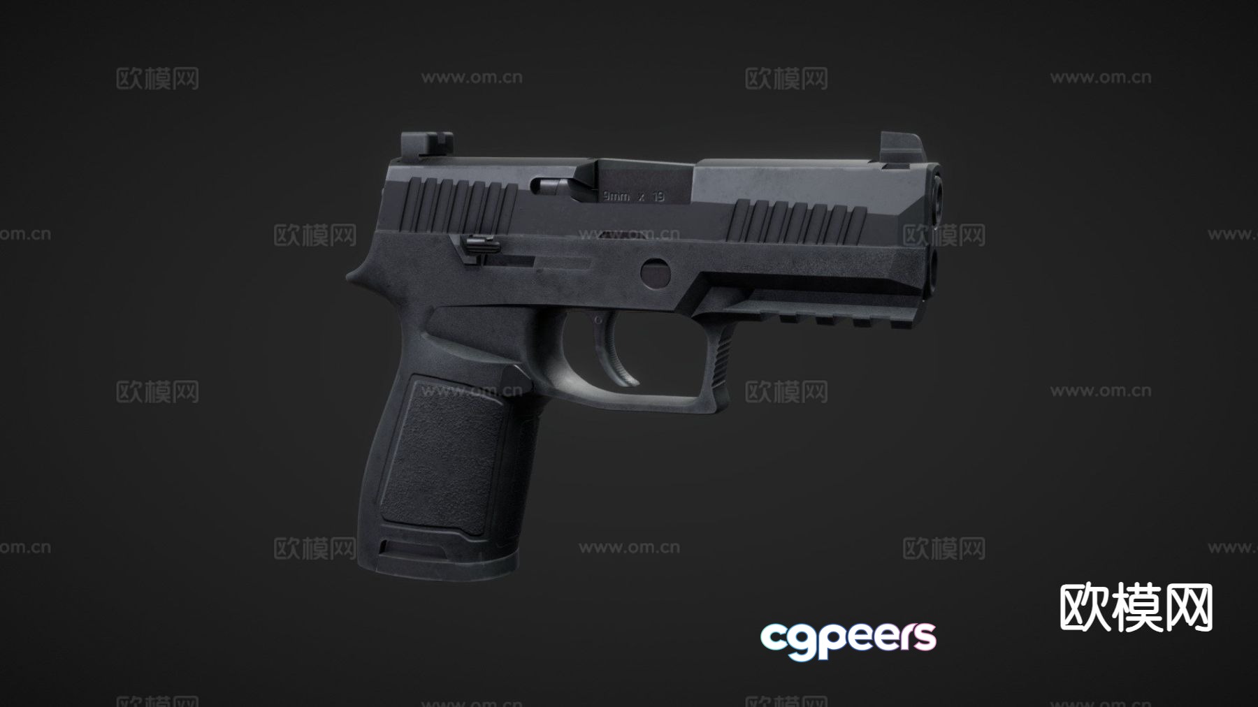 Pistol 3d model Pistol 3d model