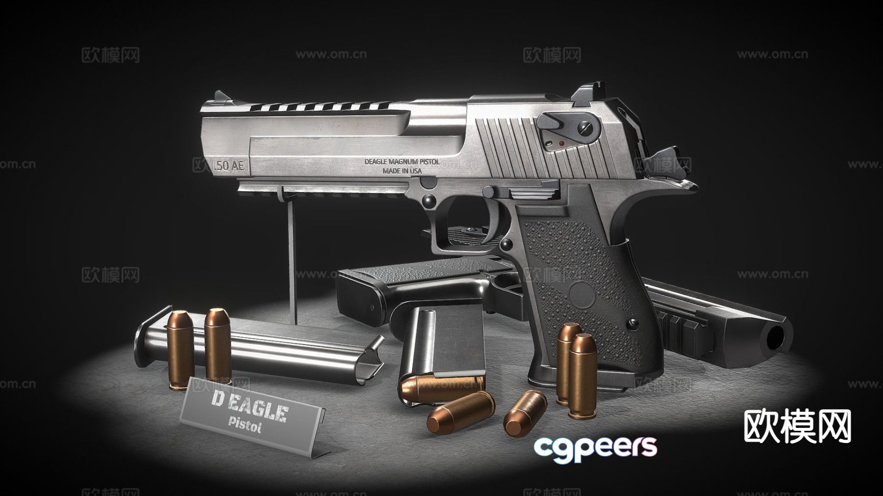 Eagle pistol 3d model Eagle pistol 3d model