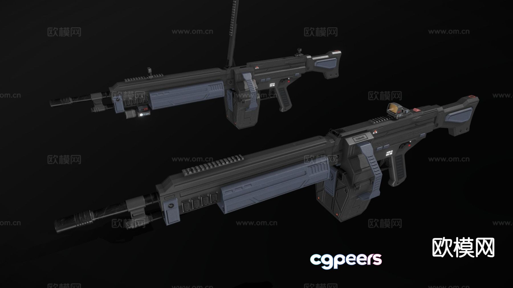 Sci-fi rifle 3d model Sci-fi rifle 3d model