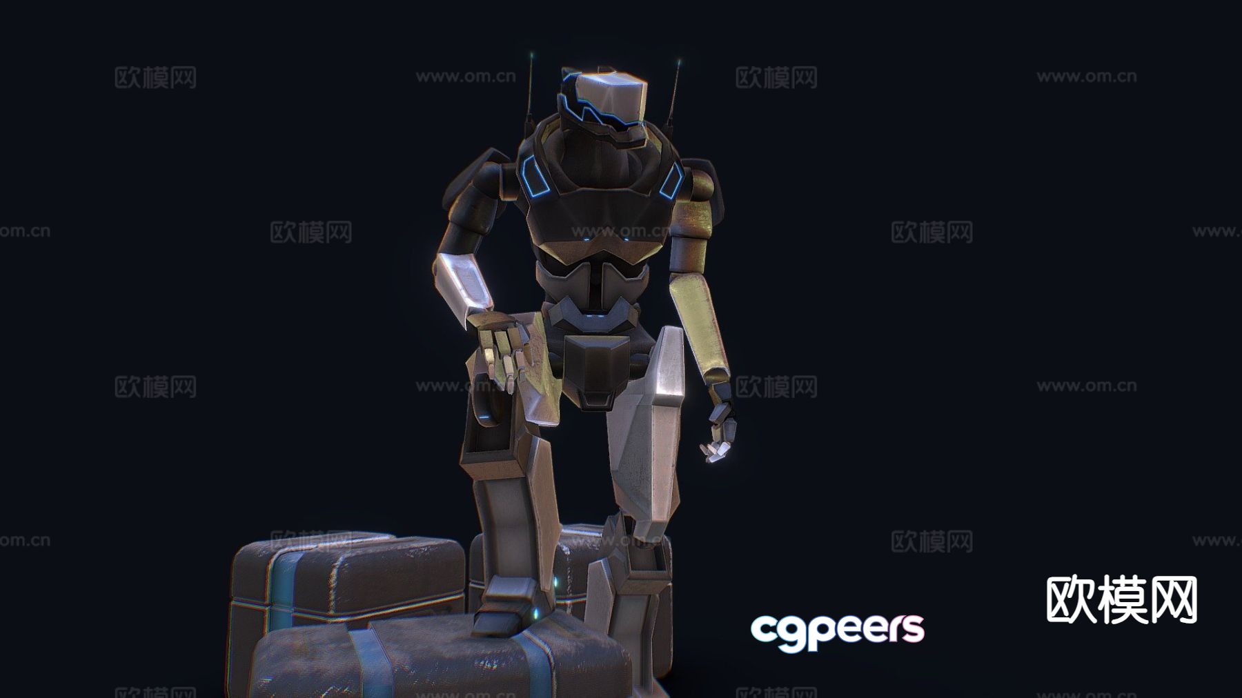 Large robot 3d model Large robot 3d model
