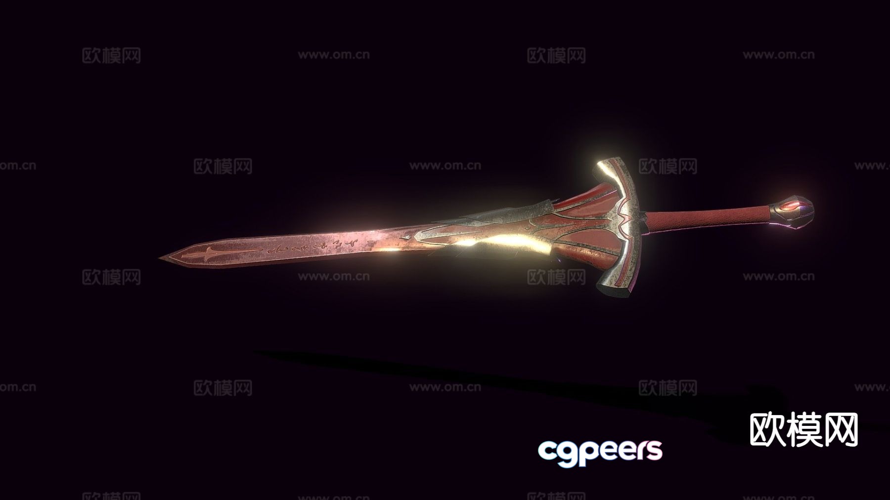 Clarent long sword 3d model Clarent long sword 3d model