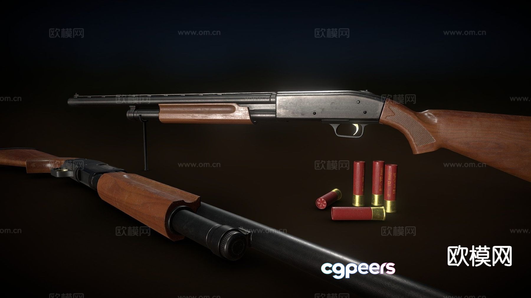 shotgun 3d model shotgun 3d model