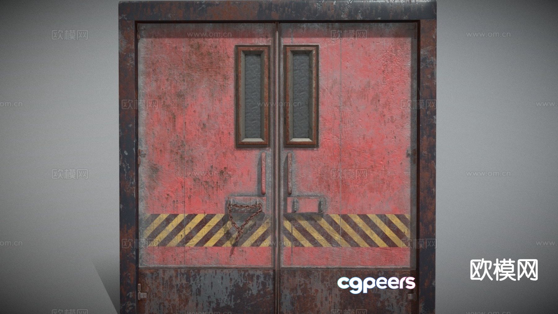 Fire door bunker door rust door 3d model Fire door bunker door rust door 3d model