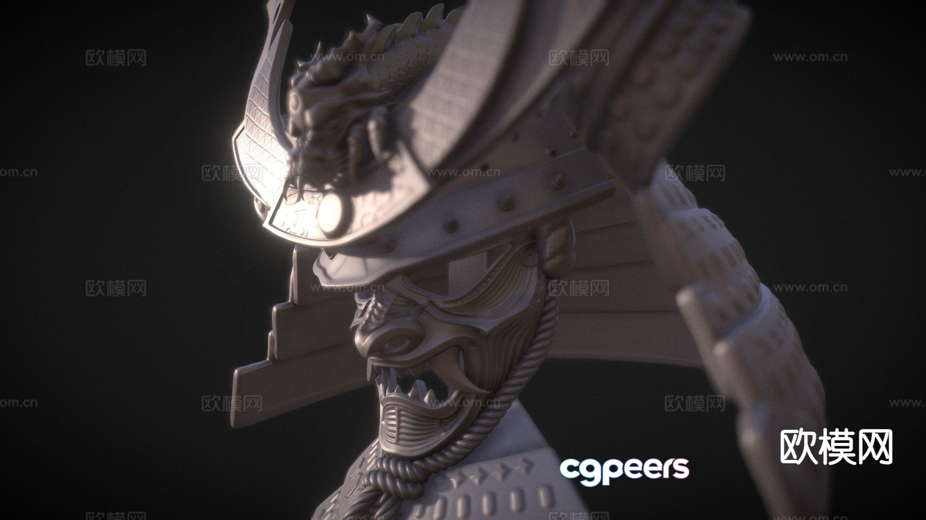 Japanese samurai helmet 3d model Japanese samurai helmet 3d model
