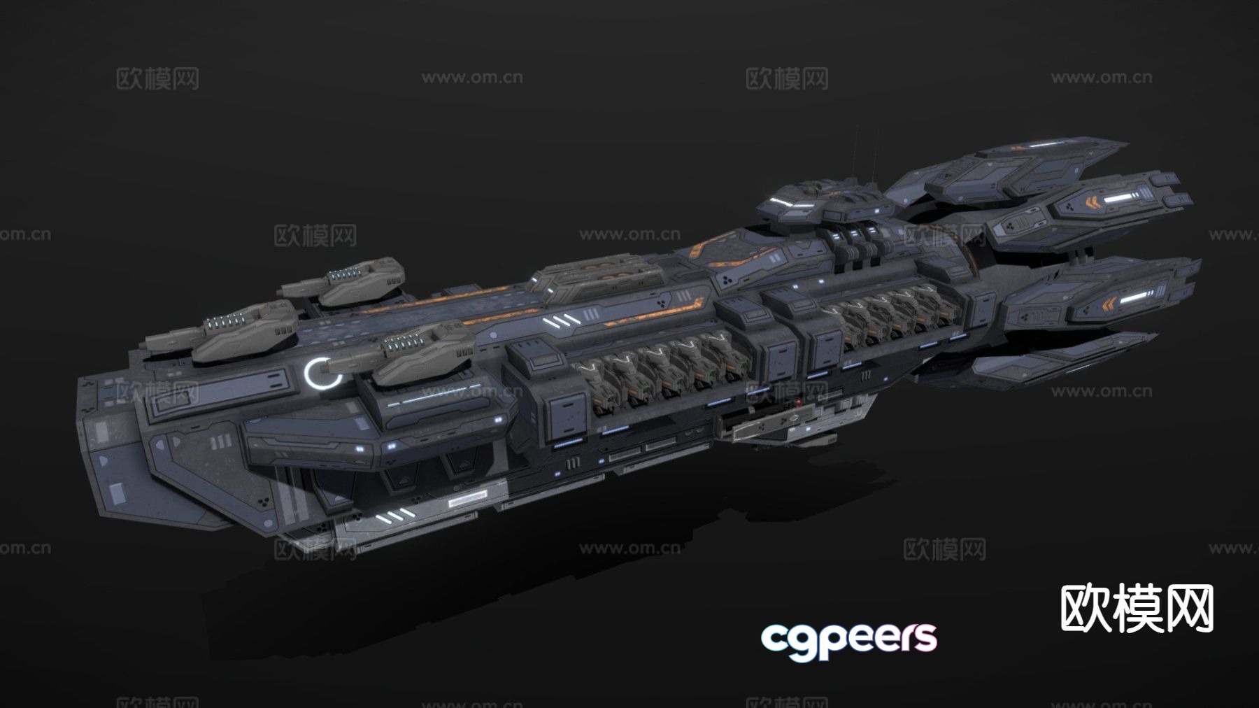 Scifi cruiser Omen 3d model Scifi cruiser Omen 3d model