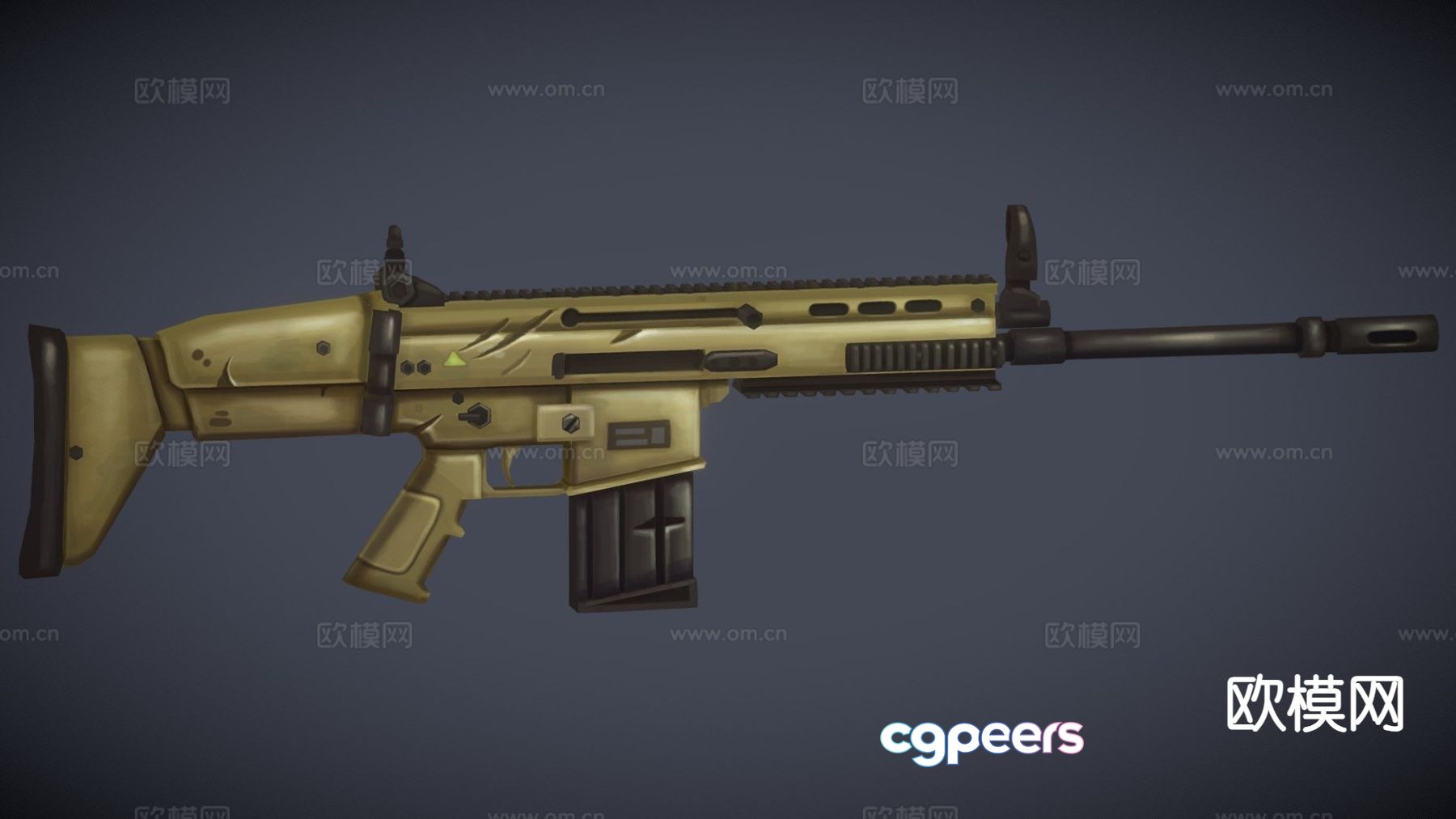 automatic rifle 3d model automatic rifle 3d model