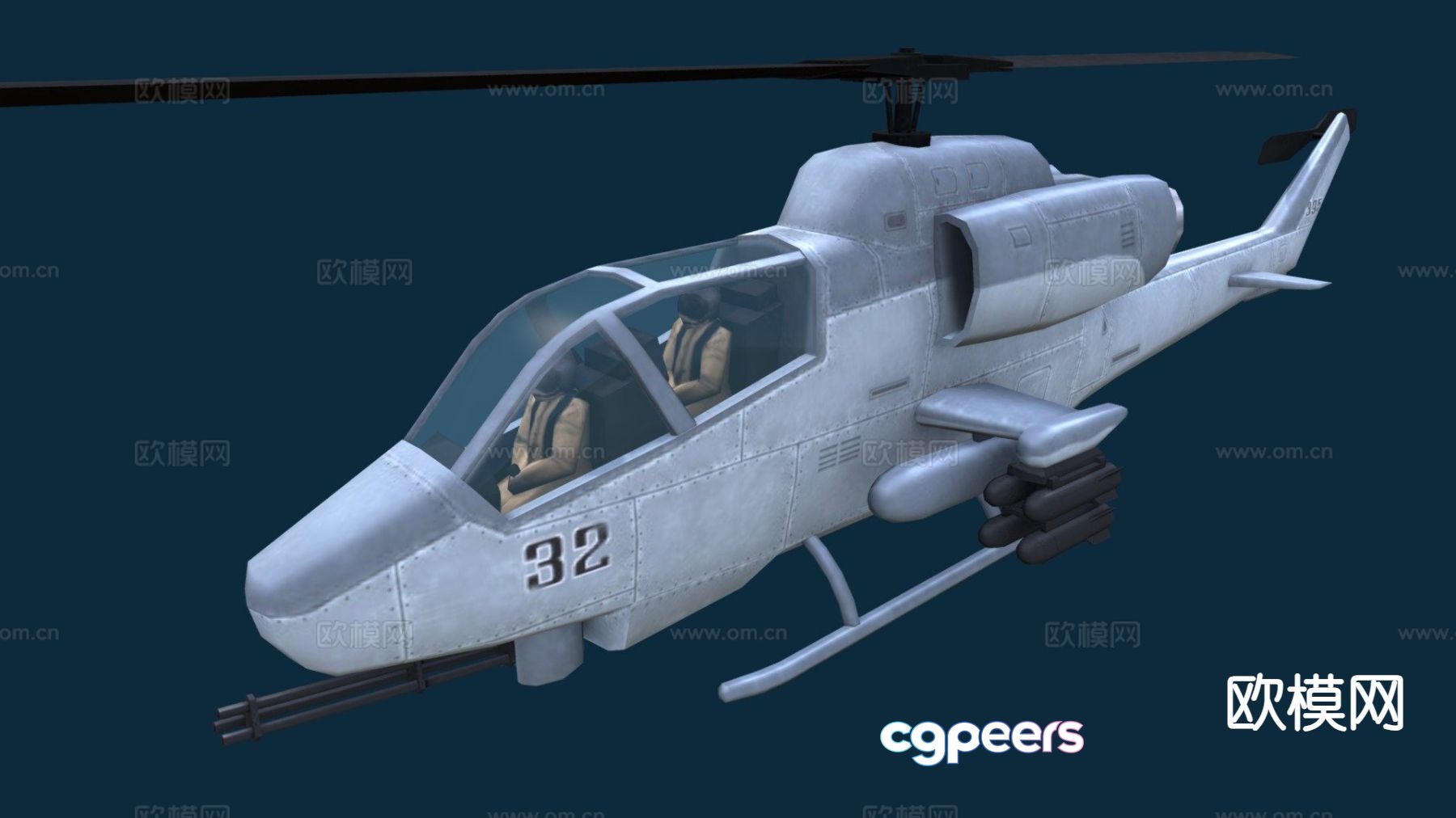 cobra helicopter 3d model cobra helicopter 3d model