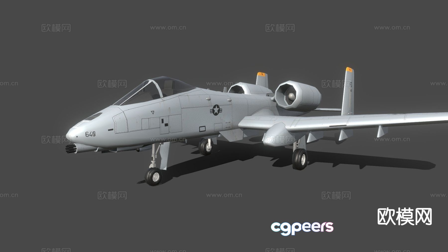 Aircraft Thunder Fighter 3d model Aircraft Thunder Fighter 3d model