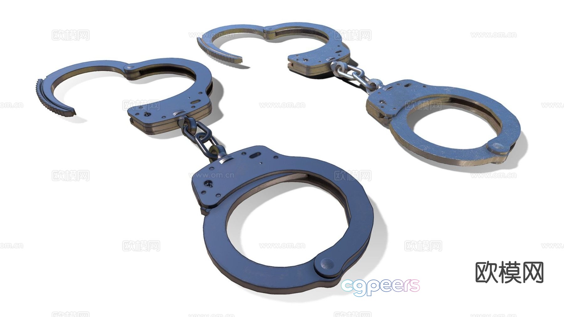 Police handcuffs 3d model Police handcuffs 3d model