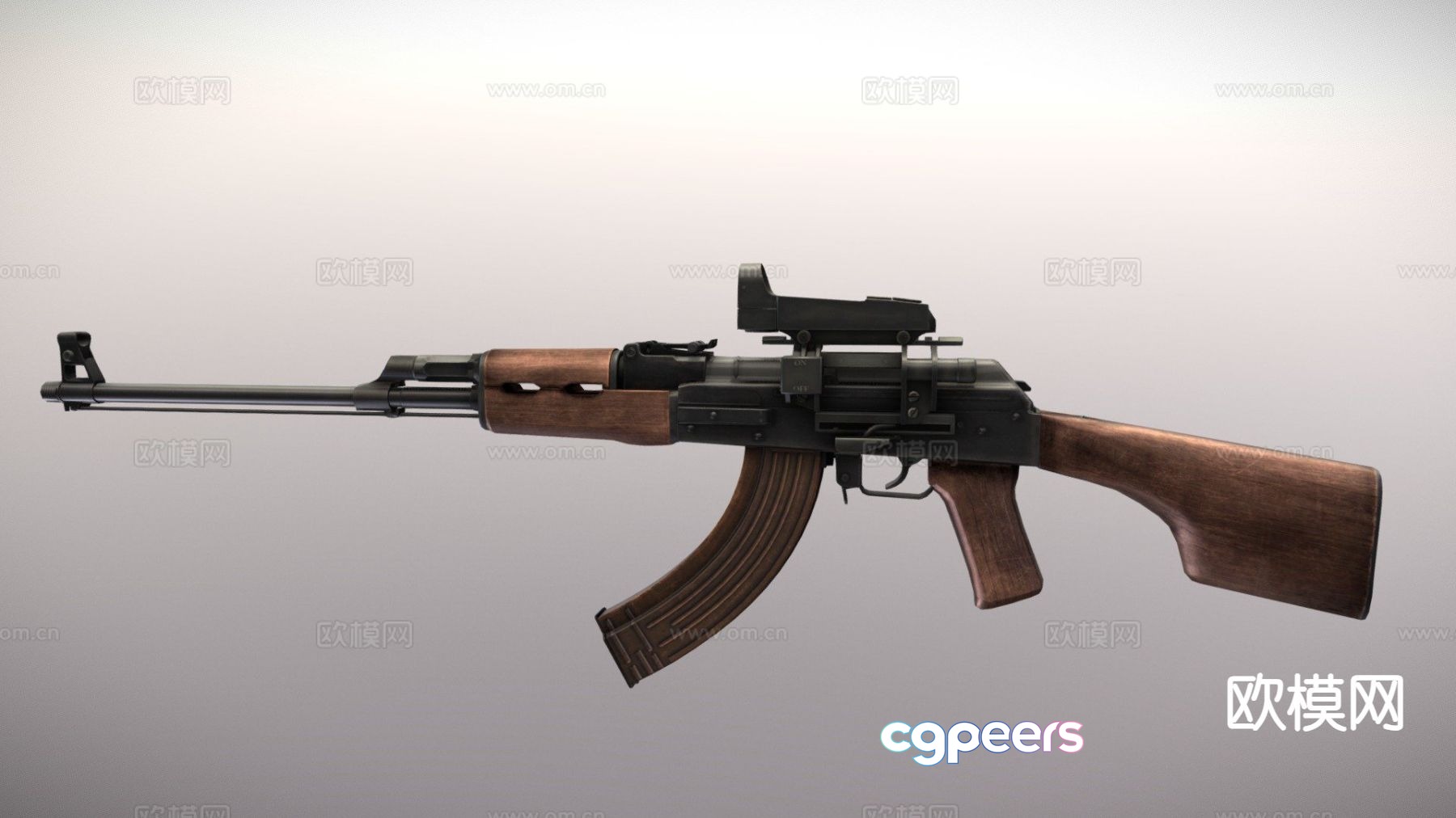 Russian assault rifle 3d model Russian assault rifle 3d model