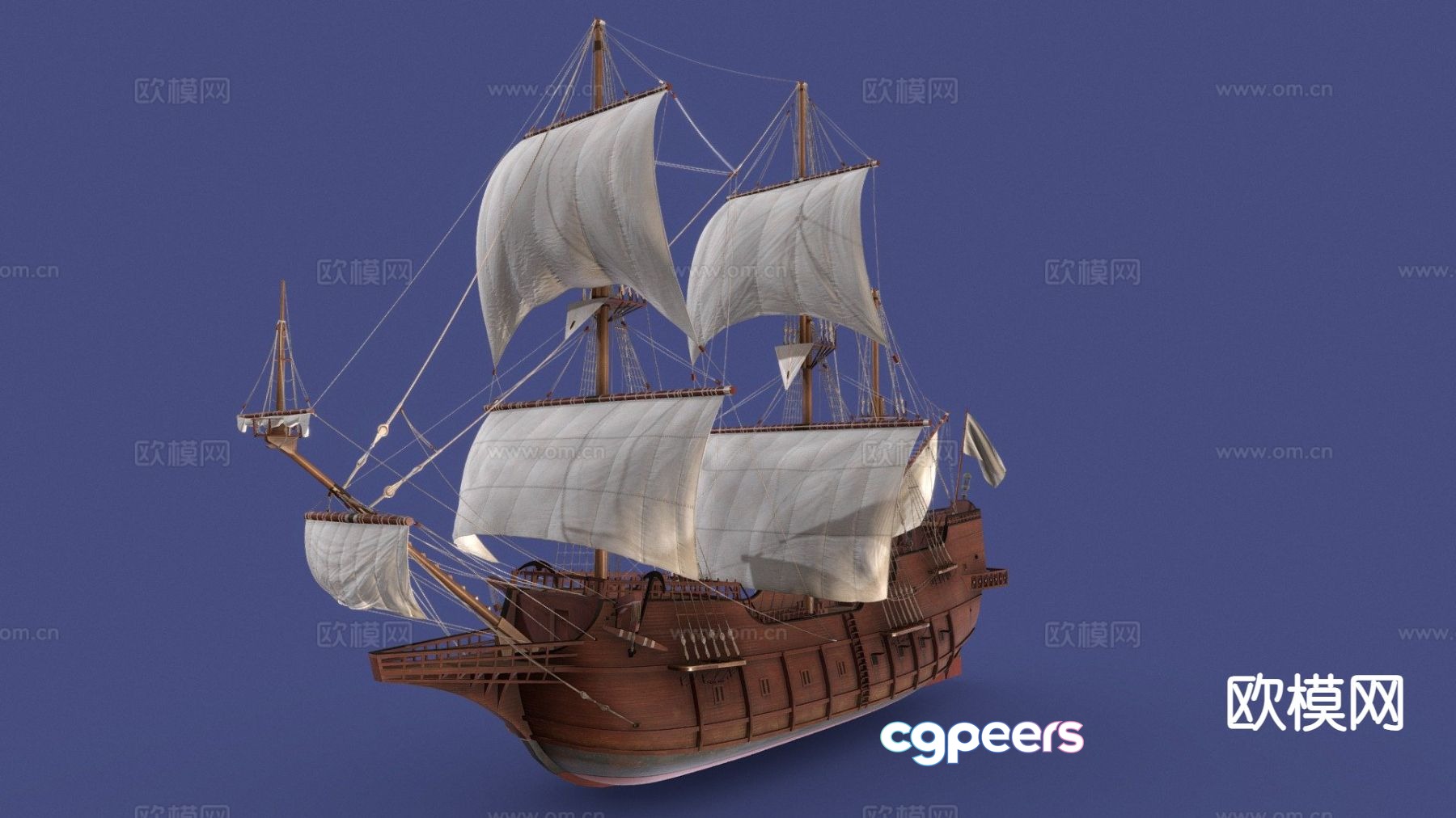 Spanish galleon 3d model Spanish galleon 3d model