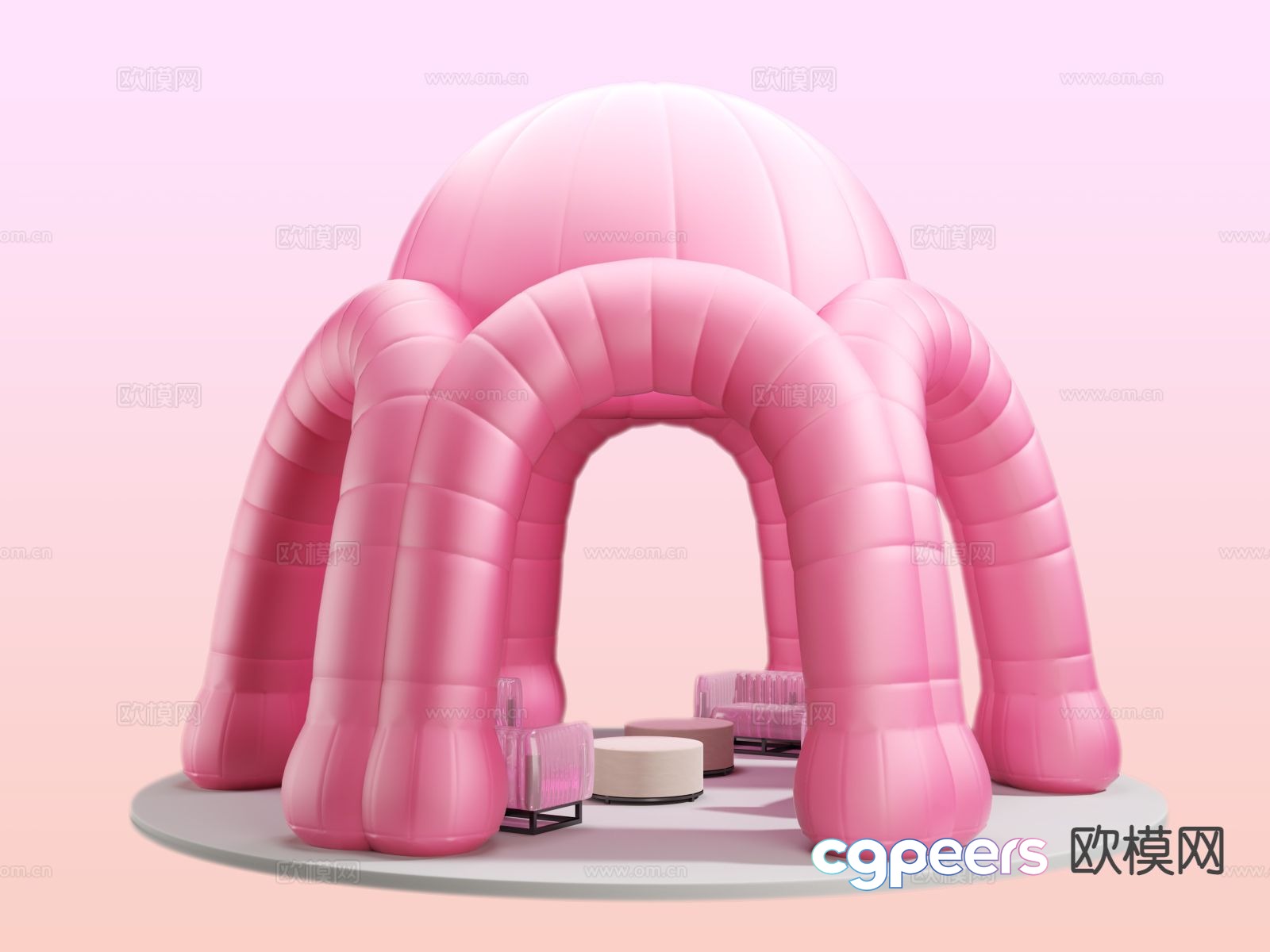 Inflatable tent special shaped tent 3d model Inflatable tent special shaped tent 3d model